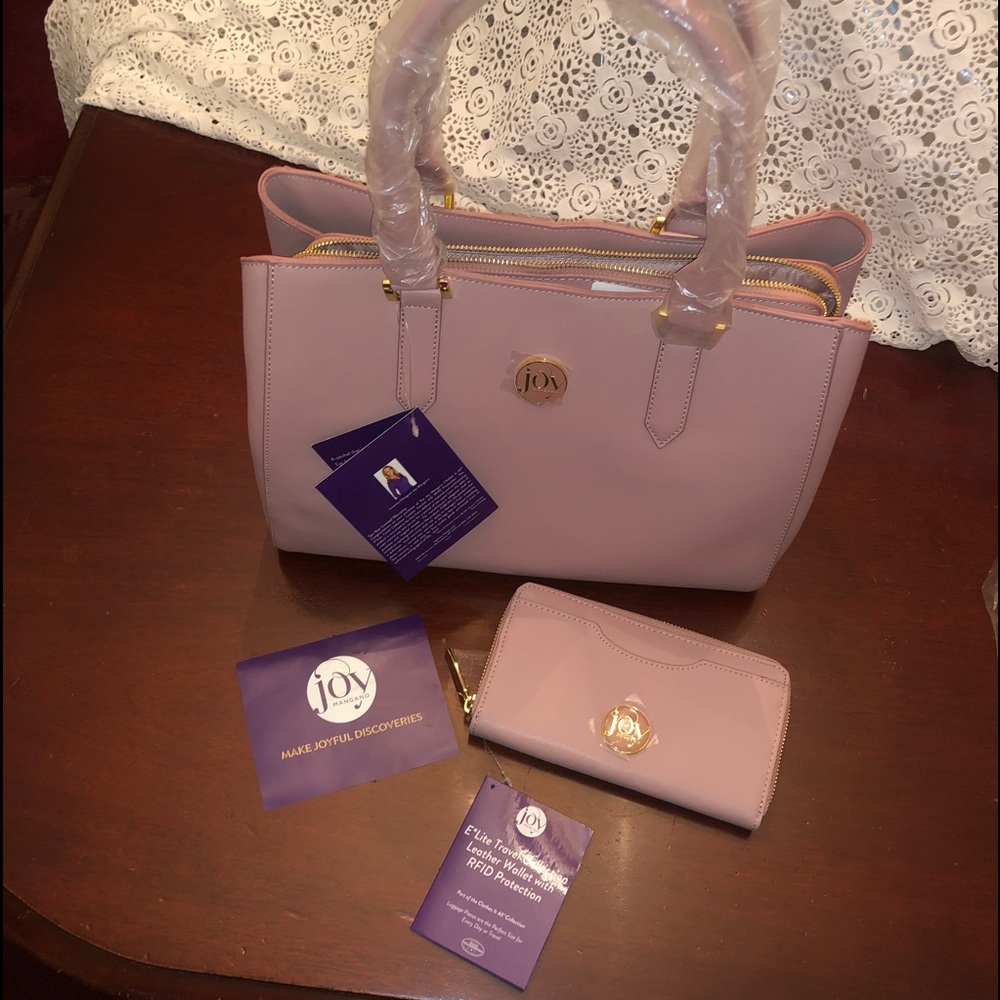 Joy Mangano Leather Handbag